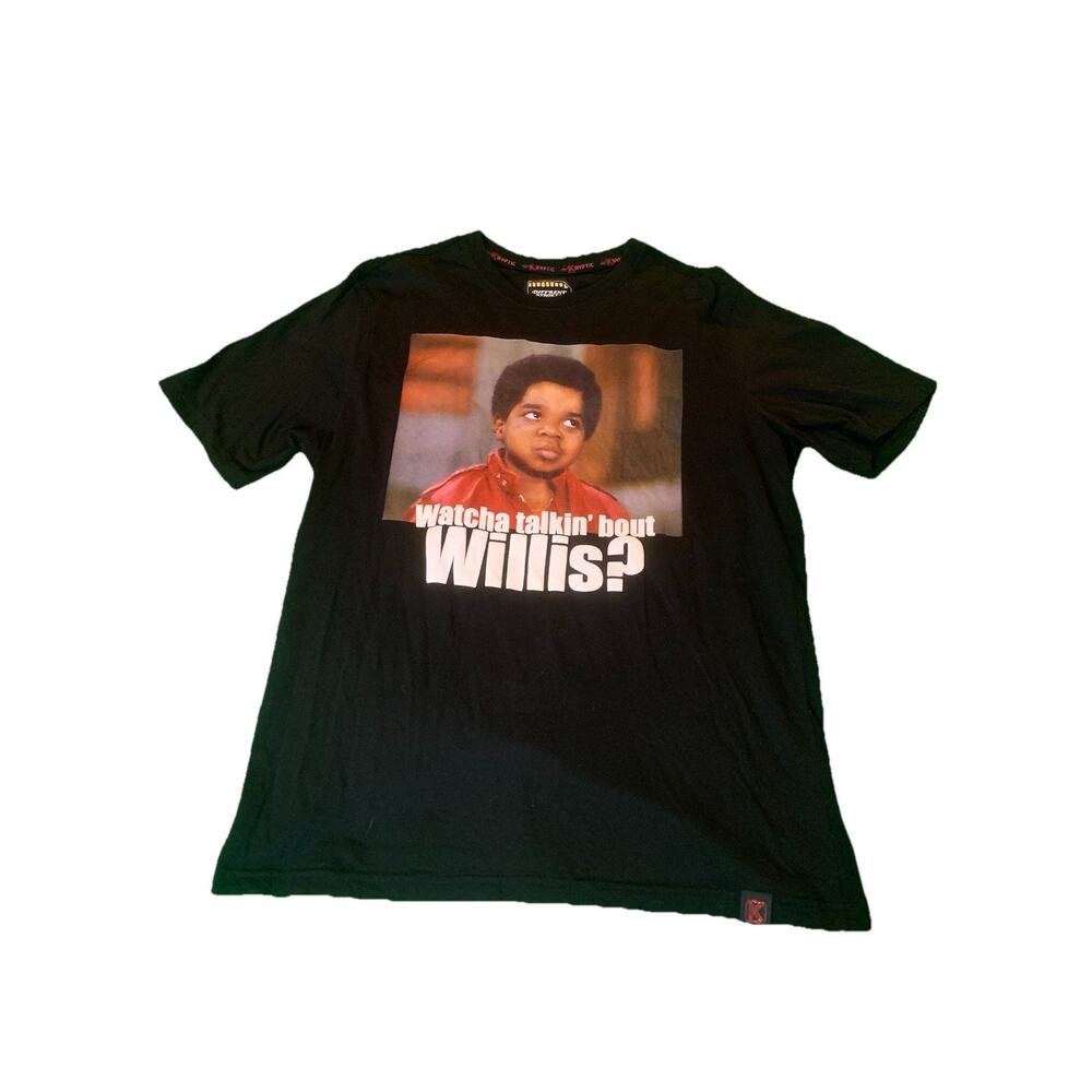Diff’rent Strokes deKryptic Watcha Talkin’ Bout Willis? Large Black T-Shirt